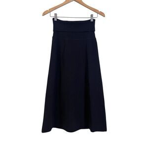 MM Lafleur Harlem Stretch Foldover Waist Jardigan Knit Skirt Size Medium